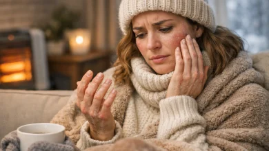 چرا در زمستان پوست خشک و حساس می‌شود؟